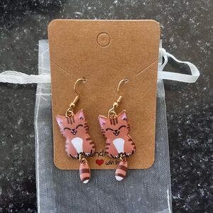 2/$20 ⭐️ 3/$25 | Handmade Cute Dangle Cat Earrings